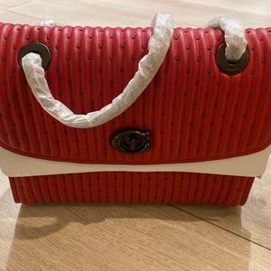 Coach Parker Quilted & Rivet Leather crossbody bag